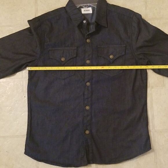 Hudson jeans dark blue button down - Picture 5 of 8